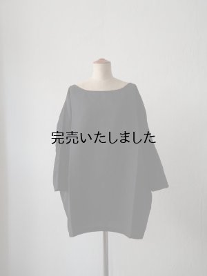 画像1: jujudhau(ズーズーダウ) DUMPY SHIRTS-ダンピーシャツ-リネンコットンブラック