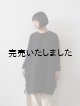 画像: jujudhau(ズーズーダウ) SHIRTS TUNIC-シャツチュニック-リネンコットンブラック