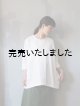 画像: jujudhau(ズーズーダウ) SMALL NECK SHIRTS-スモールネックシャツ- リネンコットンホワイト