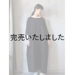 画像: jujudhau(ズーズーダウ) KINCHAKU DRESS-キンチャクドレス- リネンコットンブラック