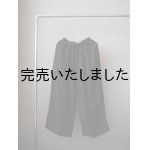 画像: jujudhau(ズーズーダウ) WIDE PANTS-ワイドパンツ- リネンヘリンボーン ブラック