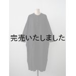 画像: jujudhau(ズーズーダウ) BUTTON DRESS-ボタンドレス-ウールリネンブラック