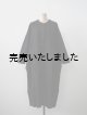 画像: jujudhau(ズーズーダウ) BUTTON DRESS-ボタンドレス-ウールリネンブラック