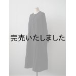 画像: jujudhau(ズーズーダウ) BUTTON DRESS-ボタンドレス-リネンコットンブラック