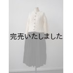 画像: jujudhau(ズーズーダウ) GATHER SKIRT-ギャザースカート- リネンコットンブラック