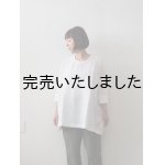 画像: jujudhau(ズーズーダウ) SMALL NECK SHIRTS-スモールネックシャツ-リネンコットンホワイト