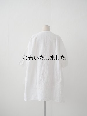 画像3: jujudhau(ズーズーダウ) BIB TUNIC-ビブチュニック- リネンコットンホワイト