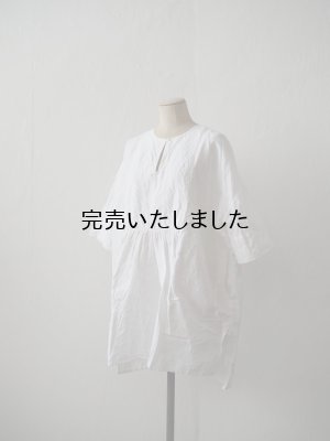 画像4: jujudhau(ズーズーダウ) BIB TUNIC-ビブチュニック- リネンコットンホワイト