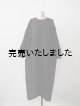 画像: jujudhau(ズーズーダウ) BOX LONG DRESS-ボックスロングドレス-リネンブラック