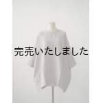 画像: jujudhau(ズーズーダウ) SMALL NECK SHIRTS-スモールネックシャツ-  ナチュラル