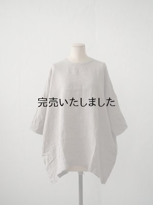 画像1: jujudhau(ズーズーダウ) SMALL NECK SHIRTS-スモールネックシャツ-  ナチュラル