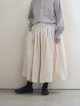 画像: jujudhau(ズーズーダウ) GATHER SKIRT-ギャザースカート- ネップ