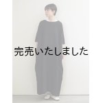 画像: jujudhau(ズーズーダウ) KINCHAKU DRESS-キンチャクドレス- リネンコットンブラック