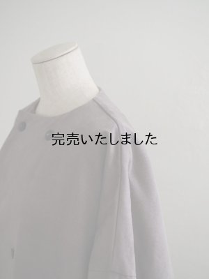 画像7: jujudhau(ズーズーダウ) DOUBLE BUTTON COAT-ダブルボタンコート-キャンバス カーキ