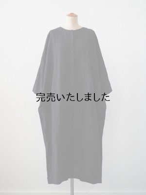 画像1: jujudhau(ズーズーダウ) DAIKEI DRESS-ダイケイドレス- リネンコットンブラック
