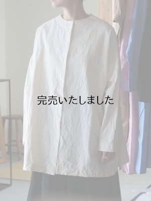 画像1: jujudhau(ズーズーダウ) BOTH SIDE TUNIC-ボスサイドチュニック-ネップナチュラル