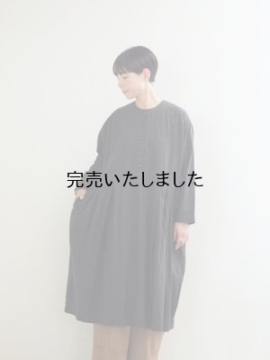 画像1: jujudhau(ズーズーダウ) BUTTON DRESS-ボタンドレス- ブラウン