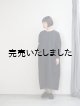 画像: jujudhau(ズーズーダウ) BOX LONG DRESS-ボックスロングドレス-リネンコットンブラック