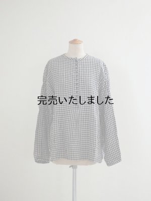 画像1: jujudhau(ズーズーダウ) 12BUTTON-12ボタン-ギンガムチェック