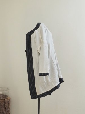 画像15: jujudhau(ズーズーダウ) BUTTON COAT STRIPE
