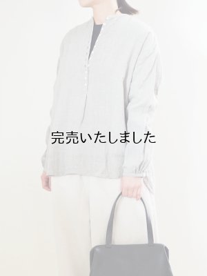 画像1: jujudhau(ズーズーダウ) 12BUTTON SHIRTS-12ボタンシャツ-リネンナチュラル