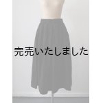 画像: jujudhau(ズーズーダウ) GATHER SKIRT-ギャザースカート-ダークブラウンヘリンボン