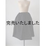 画像: jujudhau(ズーズーダウ) KINCHAKU SKIRT-キンチャクスカート-リネンコットンブラック