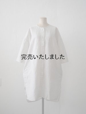 画像1: jujudhau(ズーズーダウ) FRY FRONT LONG-フライフロントロング- LINEN COTTON CHECK