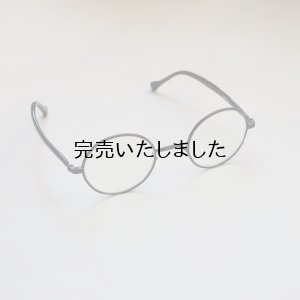 画像1: kearny eye wear(カーニーアイウェア) gravel-1 black stone×dark brown(クリアレンズ)