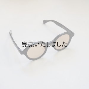 画像1: kearny eye wear(カーニーアイウェア) gravel-5 black stone(coarse tea lens)