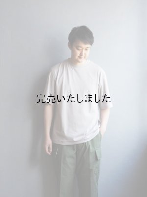 画像1: LA MOND(ラモンド) SUVIN COTTON T-SHIRTS-グレー