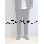 画像: LA MOND(ラモンド) NOBLE WOOL TROUSERS-ブラック