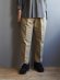 画像1: LA MOND(ラモンド) DOUBLE WEAVE TAPERED TROUSERS-ベージュ