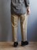 画像3: LA MOND(ラモンド) DOUBLE WEAVE TAPERED TROUSERS-ベージュ