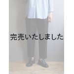 画像: LA MOND(ラモンド) DOUBLE WEAVE TAPERED TROUSERS-スミ