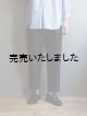 画像: LA MOND(ラモンド) DOUBLE WEAVE TAPERED TROUSERS-スミ