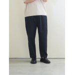 画像: LA MOND(ラモンド) W PEACH SKIN PANTS-ブラック