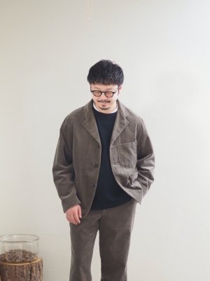 画像1: ENDS and MEANS(エンズアンドミーンズ) Work Jacket グレーカーキ