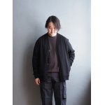 画像: LAMOND(ラモンド) HEAVY JERSEY CARDIGAN ブラック