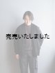 画像: LAMOND(ラモンド) HEAVY JERSEY CARDIGAN ブラック