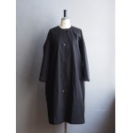 画像: DUI JUJUDHAU(デュイ ズーズーダウ) ROUND NECK COAT-ラウンドネックコート LSブラック