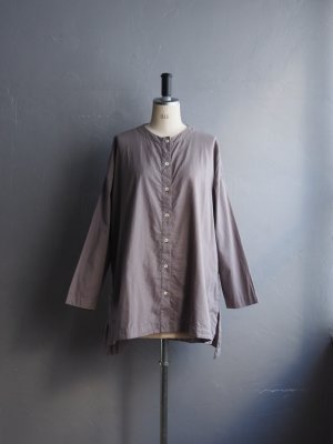 画像1: jujudhau(ズーズーダウ) ROUND NECK SHIRTS-ラウンドネックシャツ-グレー