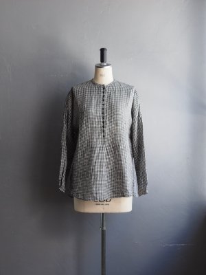 画像1: jujudhau(ズーズーダウ) 12BUTTON SHIRTS-12ボタンシャツ-ブラックホワイトチェック