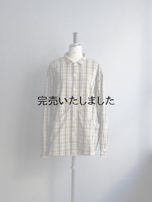 画像1: allinone(オールインワン) SMOCK GROWTH マドラスチェック ブラウンチェック