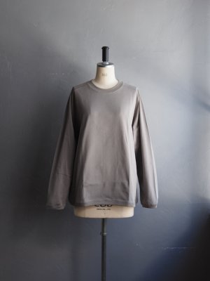 画像1: Still By Hand(スティルバイハンド) サドルスリーブカットソー グレージュ