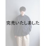 画像: Still By Hand(スティルバイハンド) コットンリップストッププルオーバーシャツ ブラックネイビー