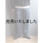 画像: Still By Hand(スティルバイハンド) ガーメントダイワイドテーパードパンツ ティールブルー