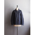 画像: Still By Hand(スティルバイハンド) 10oz デニムカバーオールジャケット ネイビー