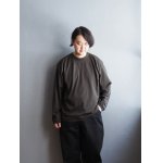 画像: Still By Hand(スティルバイハンド) フットボールライクロングスリーブTシャツ ダークオリーブ