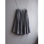 画像: DUI JUJUDHAU(デュイ ズーズーダウ)GATHER SKIRT GRAY CHECK(COTTON)